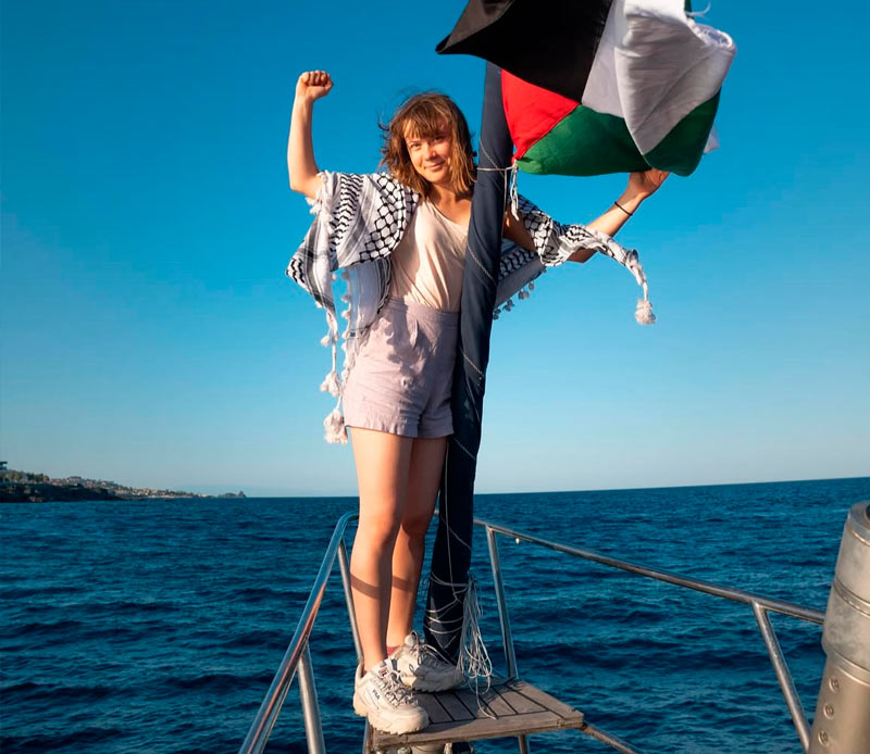 Greta Thunberg en Gaza